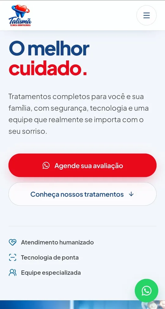 Talismã Clínica Odontológica no celular
