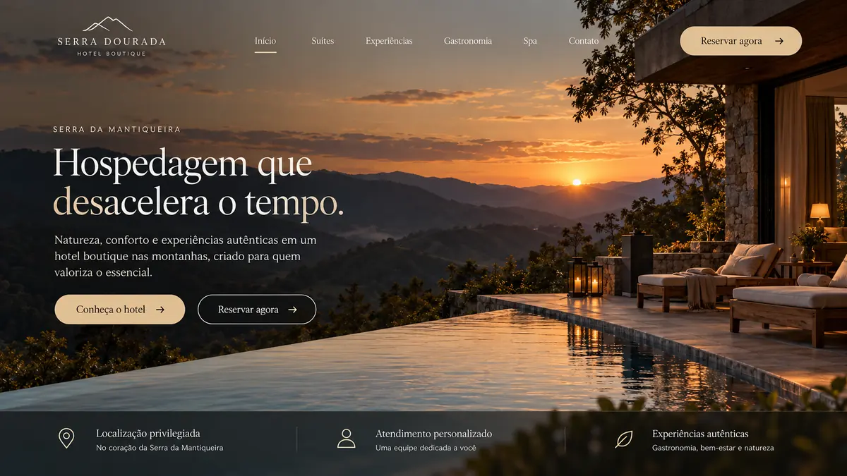 Serra Dourada: Hotelaria · Site